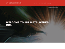 Tablet Screenshot of jpfmetalwerks.com